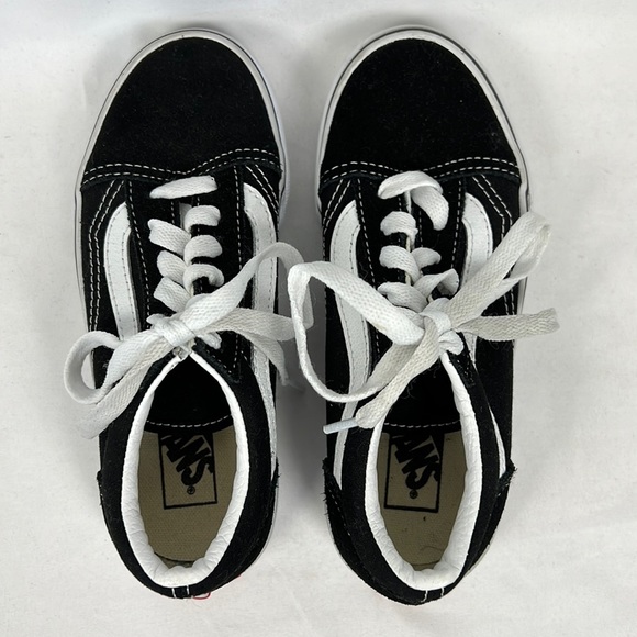 Old skool Vans sneakers, black and white, size 1 kids - Picture 3 of 16